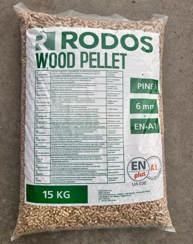 Pellet drzewny Rodos 15 kg - obrazek 2
